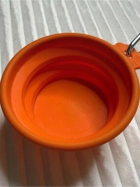 🐾 Guardian Gear Collapsible Silicone Pet Travel/Camping Bowl - Orange
